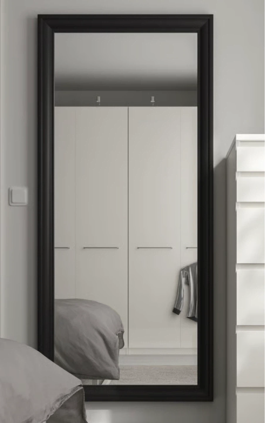 IKEA NISSEDAL Mirror, Black - photo 3