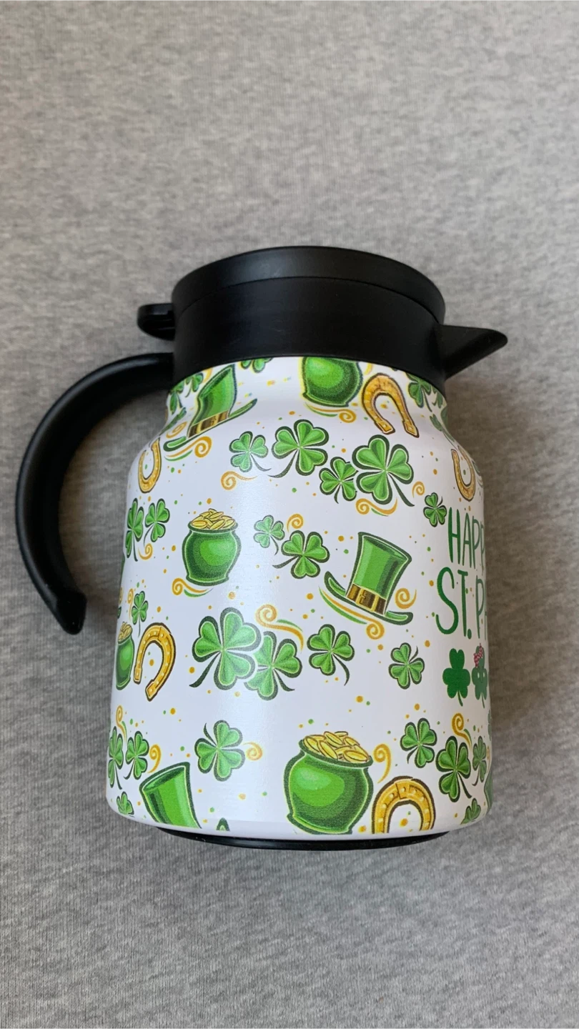 St. Patrick's Day 1L Tea/Coffee Carafe - Brand New - photo 3