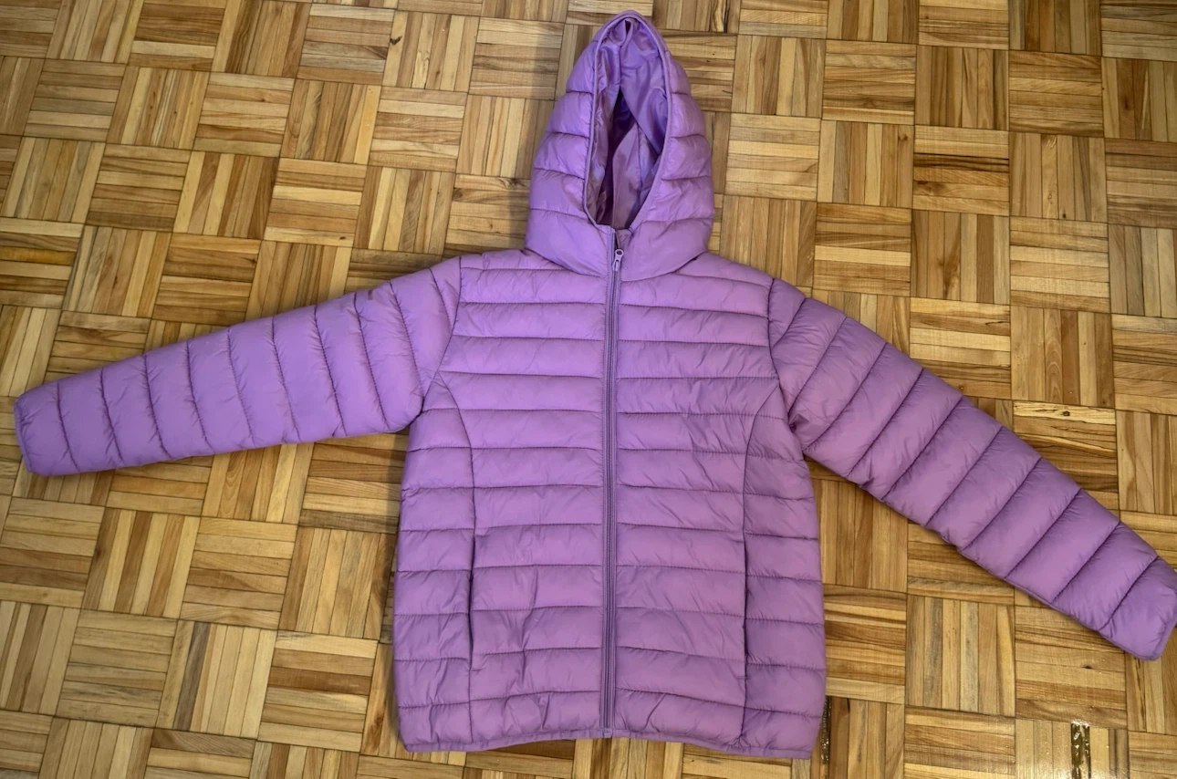George Purple Puffer Jacket;Size 14/16