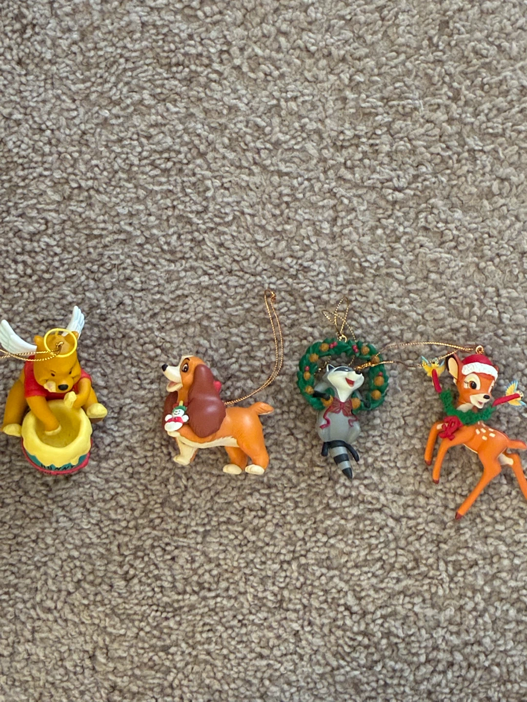 Set of 4 Disney Collectible Ornaments