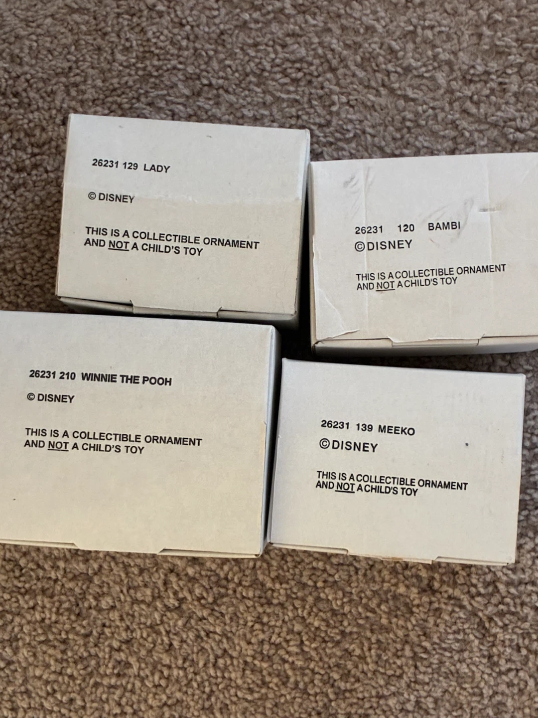 Set of 4 Disney Collectible Ornaments - photo 2