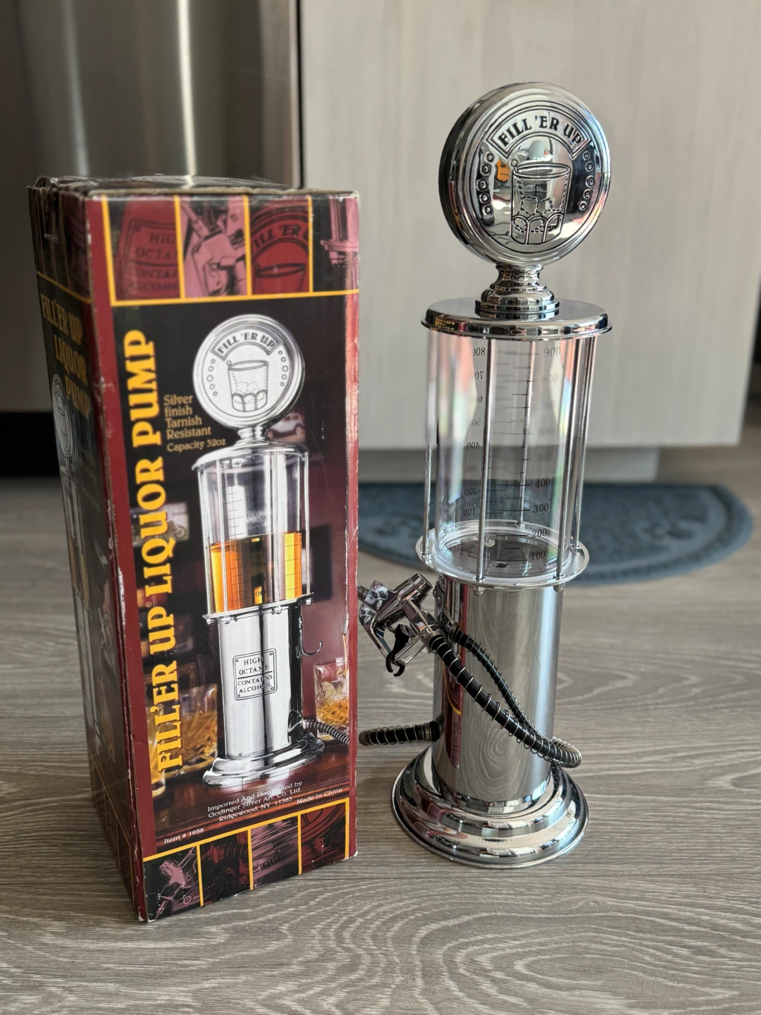 Vintage Liquor Pump Dispenser + FREE Serving Stand - photo 2