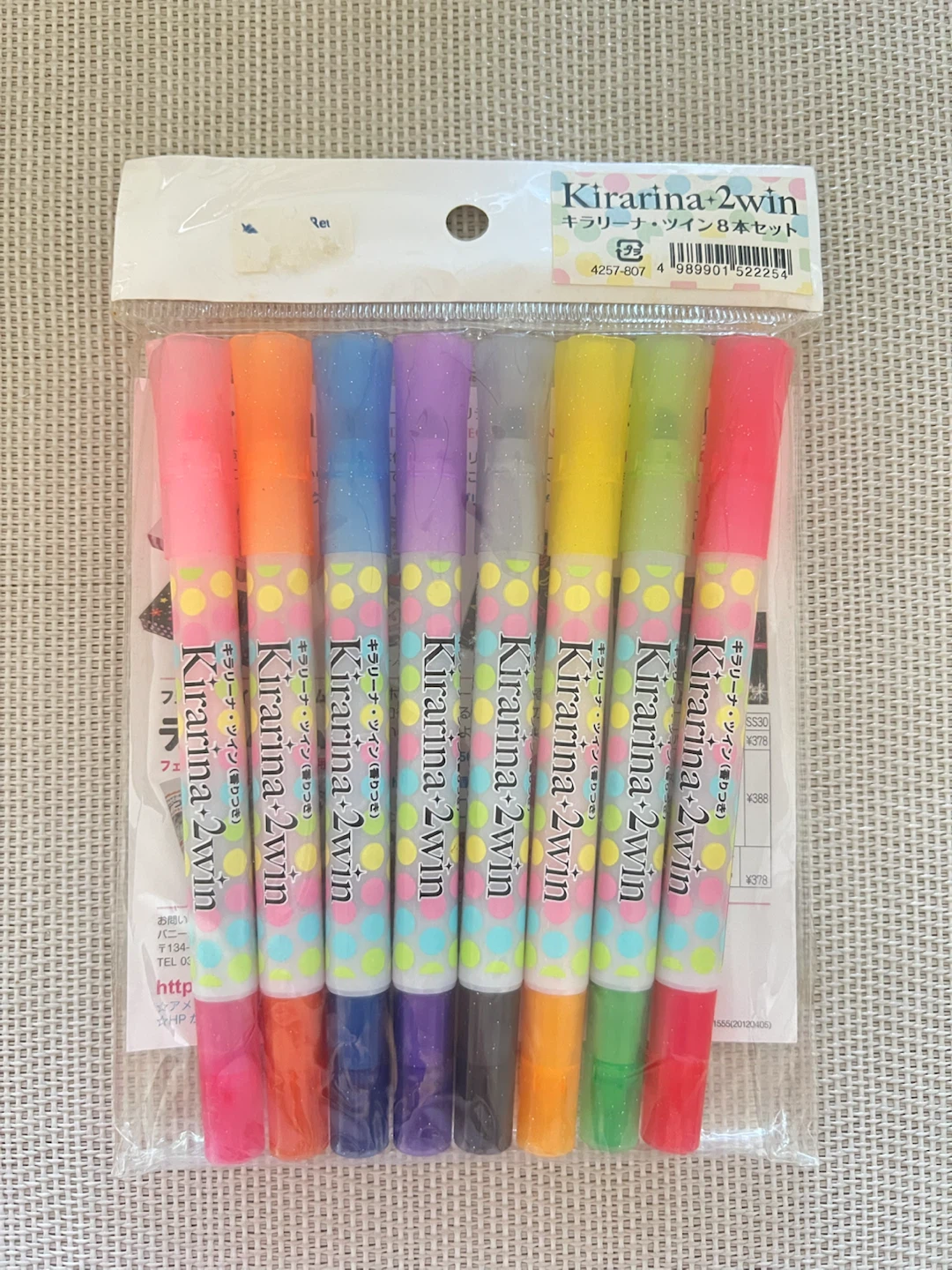 Kirarina 2win 8-Colour Marker Set