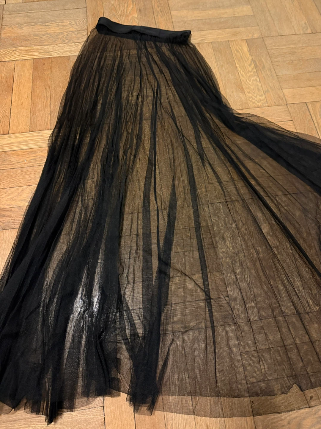Black Tulle Maxi Skirt - photo 2