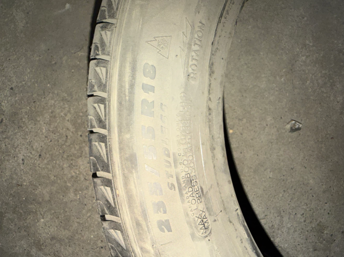 Michelin 235/55R18 Studless Tires - photo 2
