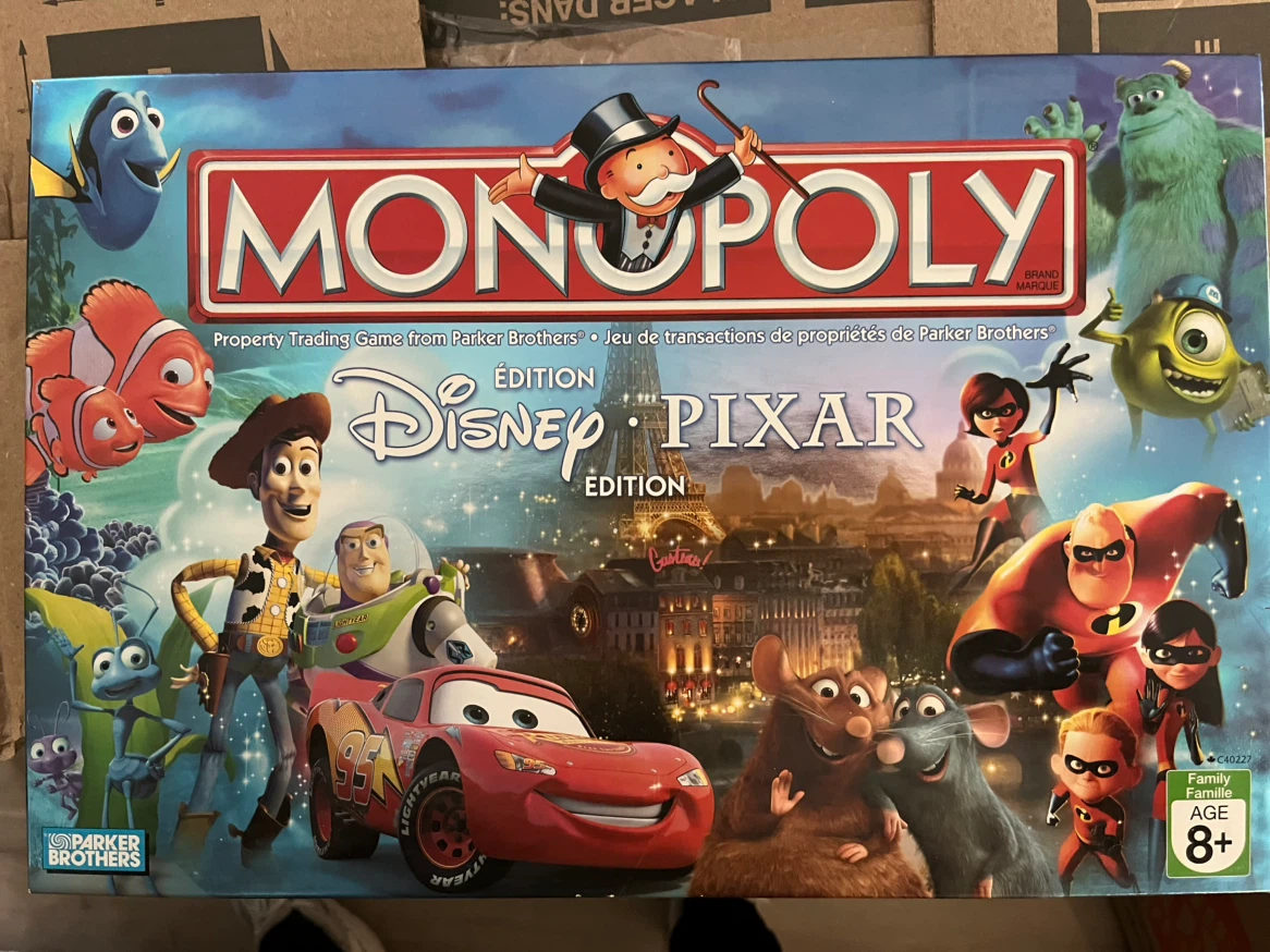 Monopoly Disney Pixar Edition Board Game