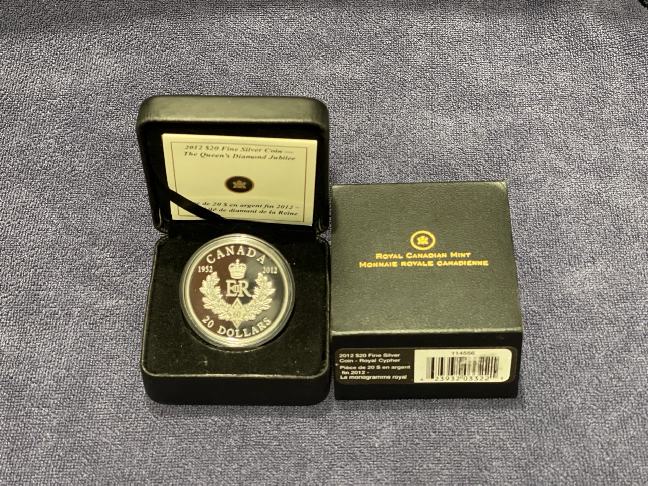 2012 $20 Fine Silver Coin - The Queen’s Diamond Jubilee