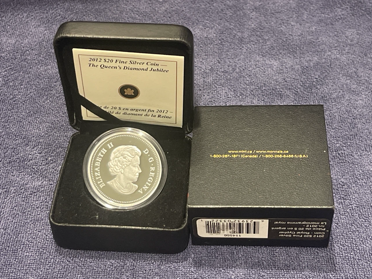 2012 $20 Fine Silver Coin - The Queen’s Diamond Jubilee - photo 2