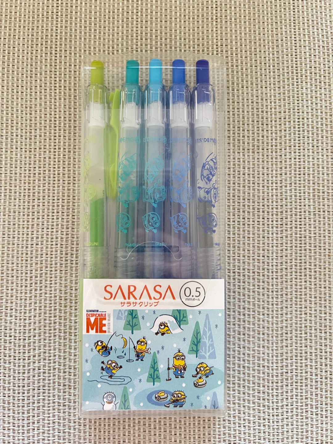 Zebra Sarasa Clip Minion Gel Pens Set 0.5mm