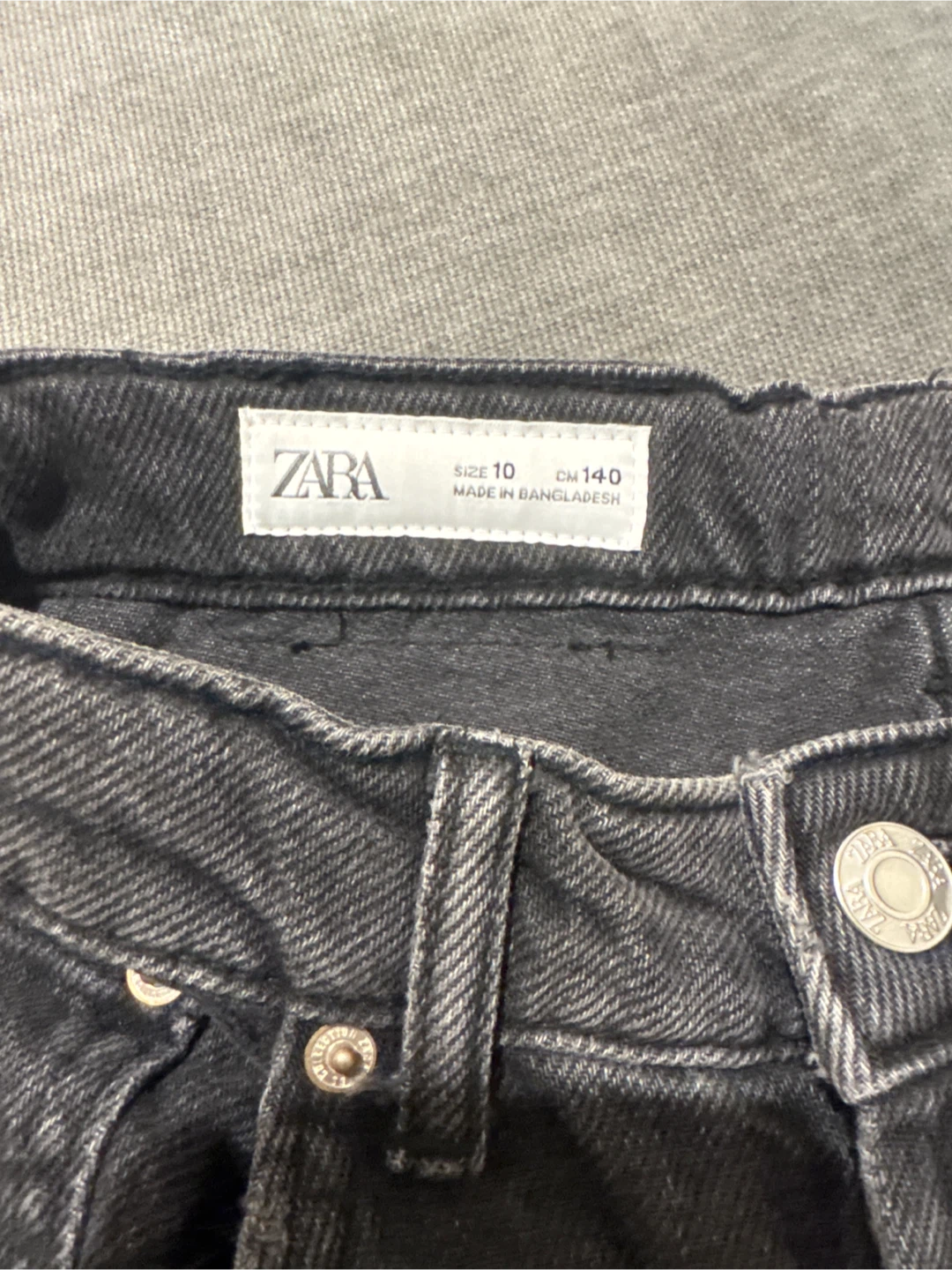 ZARA Black Jeans Size 10 - photo 2