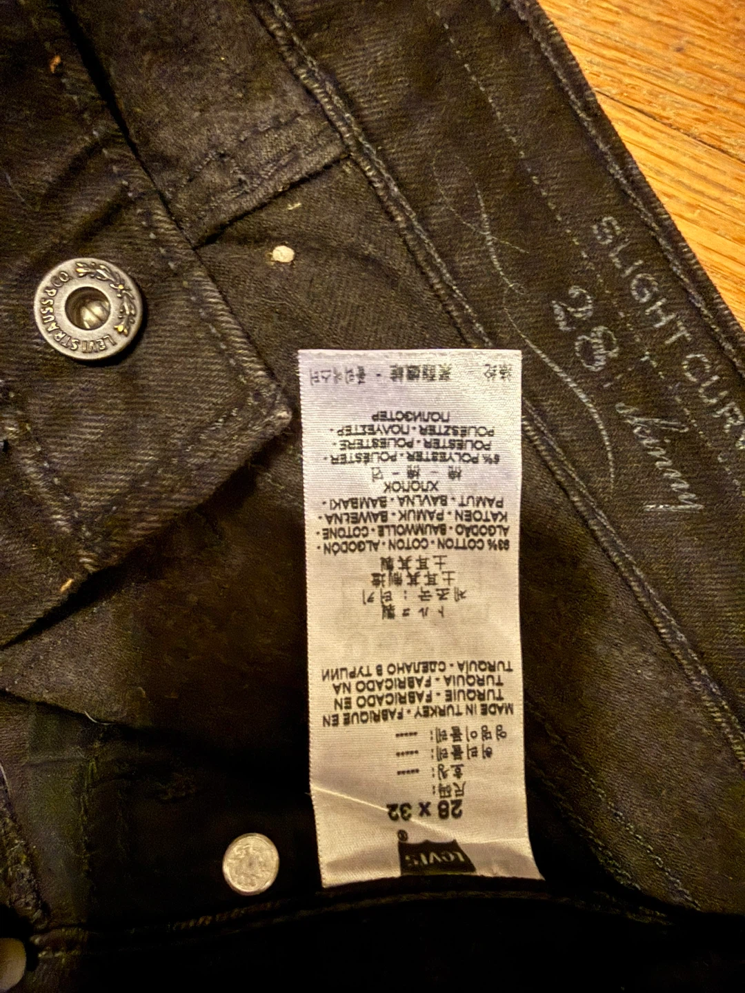 Levi's Slight Curve Skinny Jeans Black 28x32 - photo 2