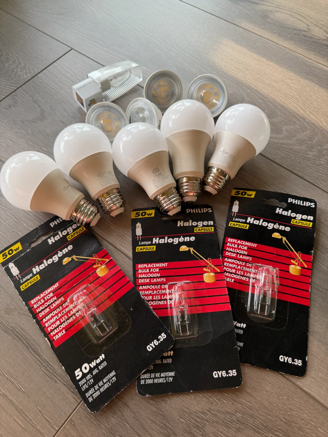 All set  Philips LED and Halogen Light Bulbs