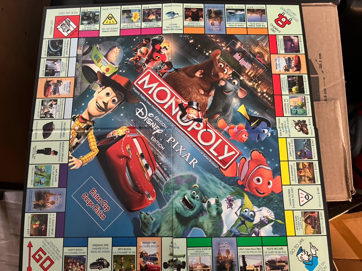 Monopoly Disney Pixar Edition Board Game - photo 2