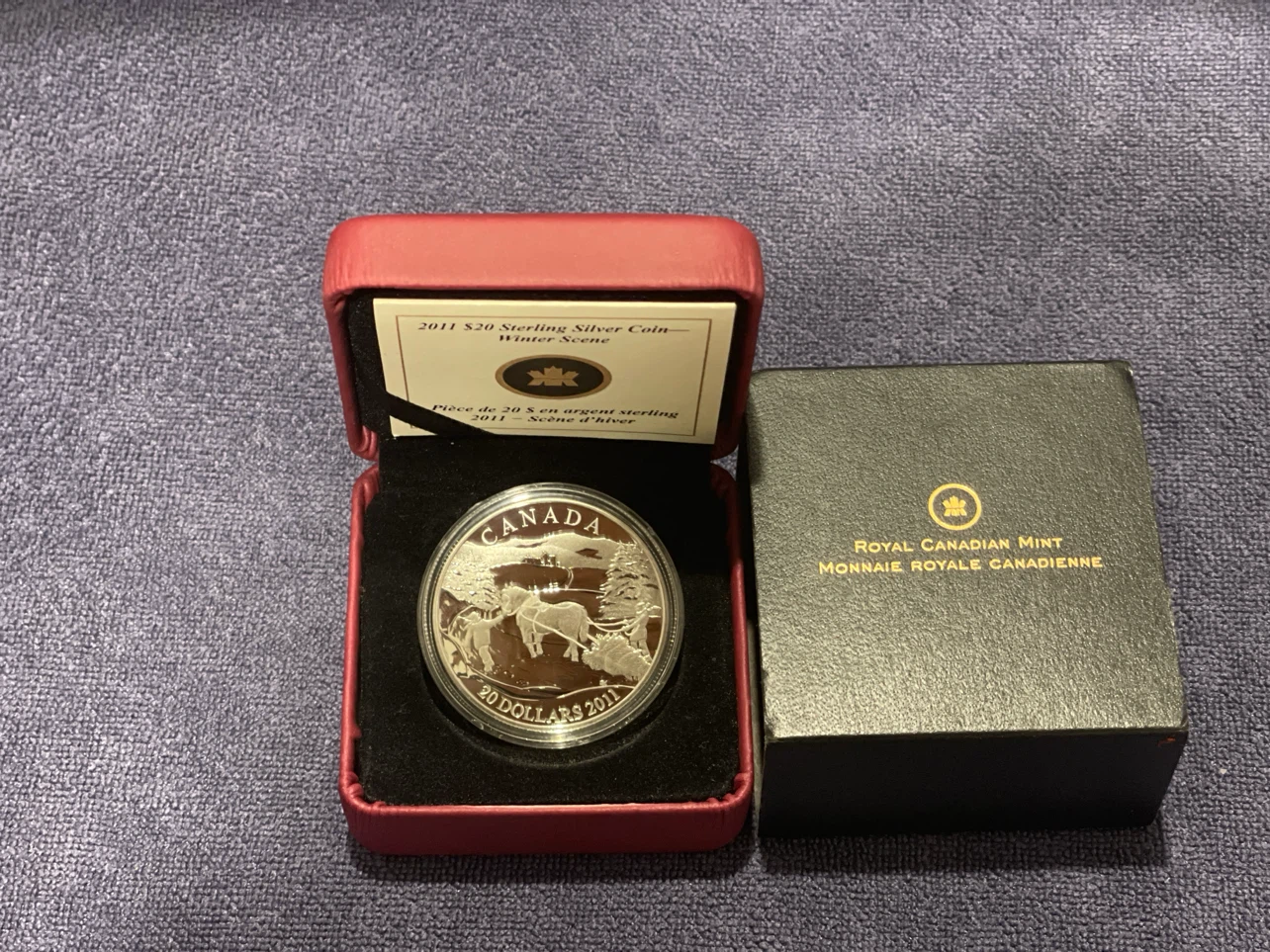 Winter Scene - 2011 $20 Sterling Silver Coin