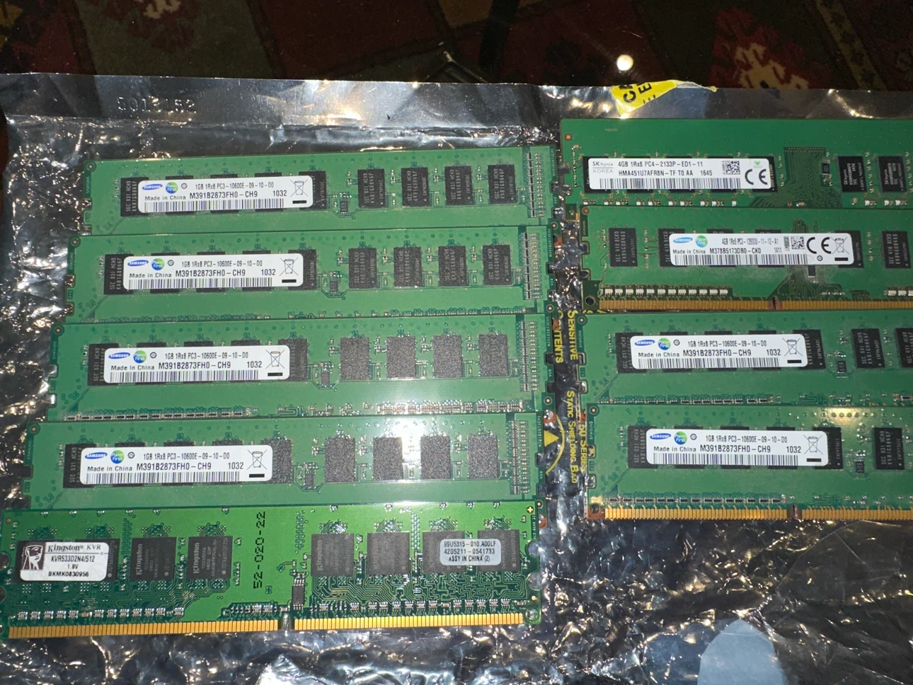 Assorted Computer RAM Memory Modules