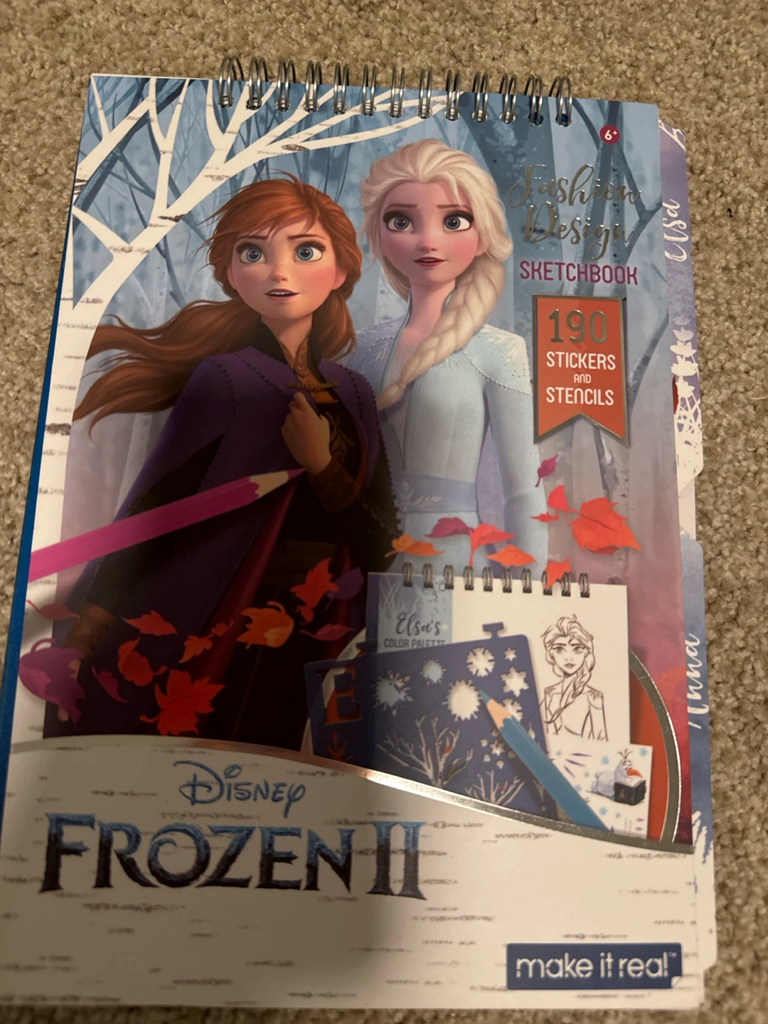 Disney Frozen 2 Fashion Design Sketchbook