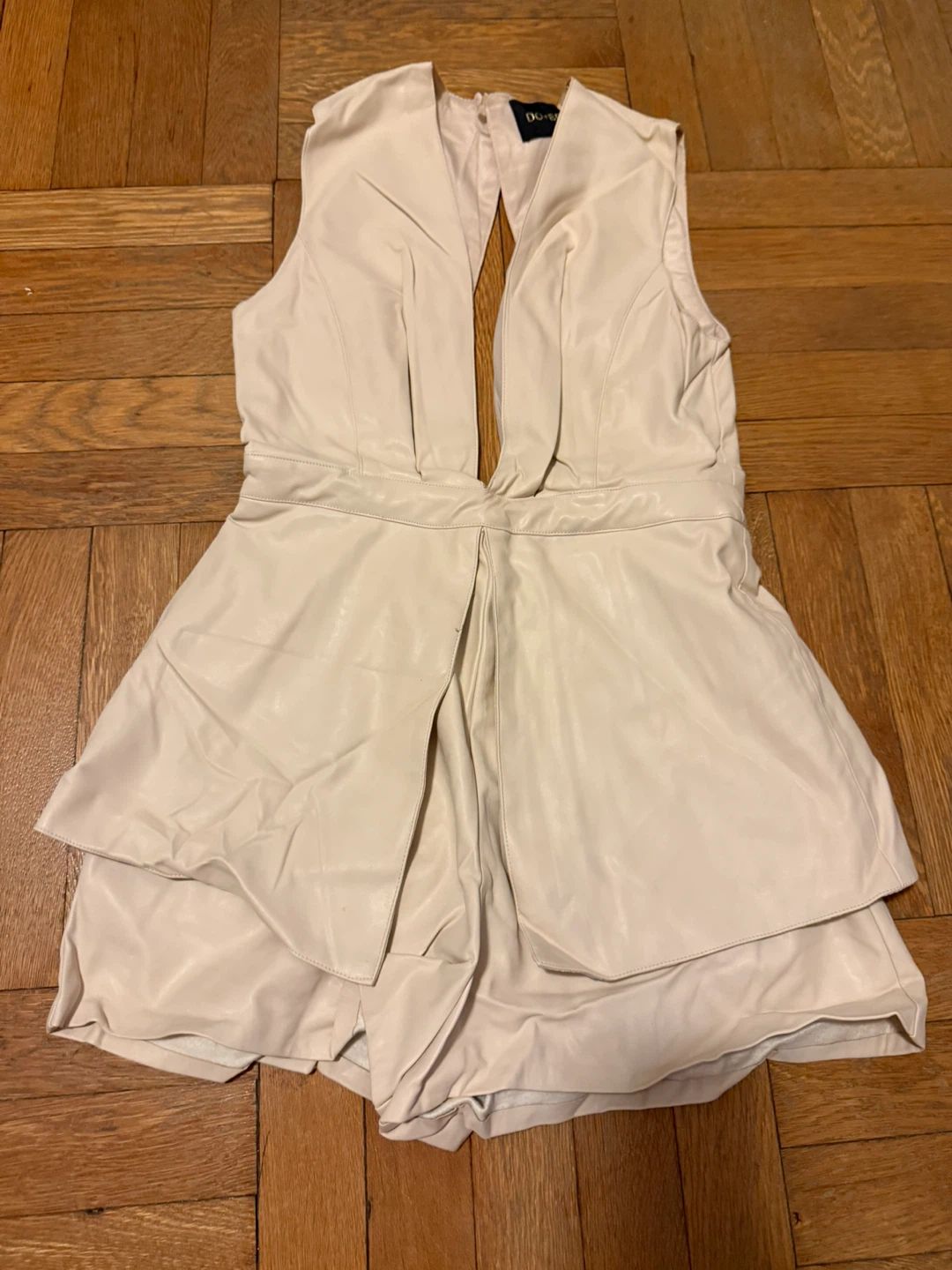 Faux Leather Romper Size S