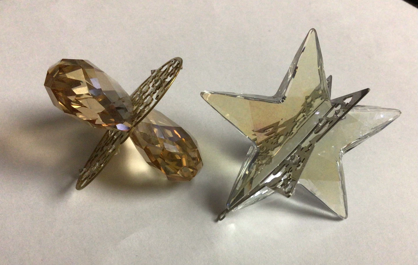 Swarovski Crystal Heart and Star Christmas Decorations - photo 3