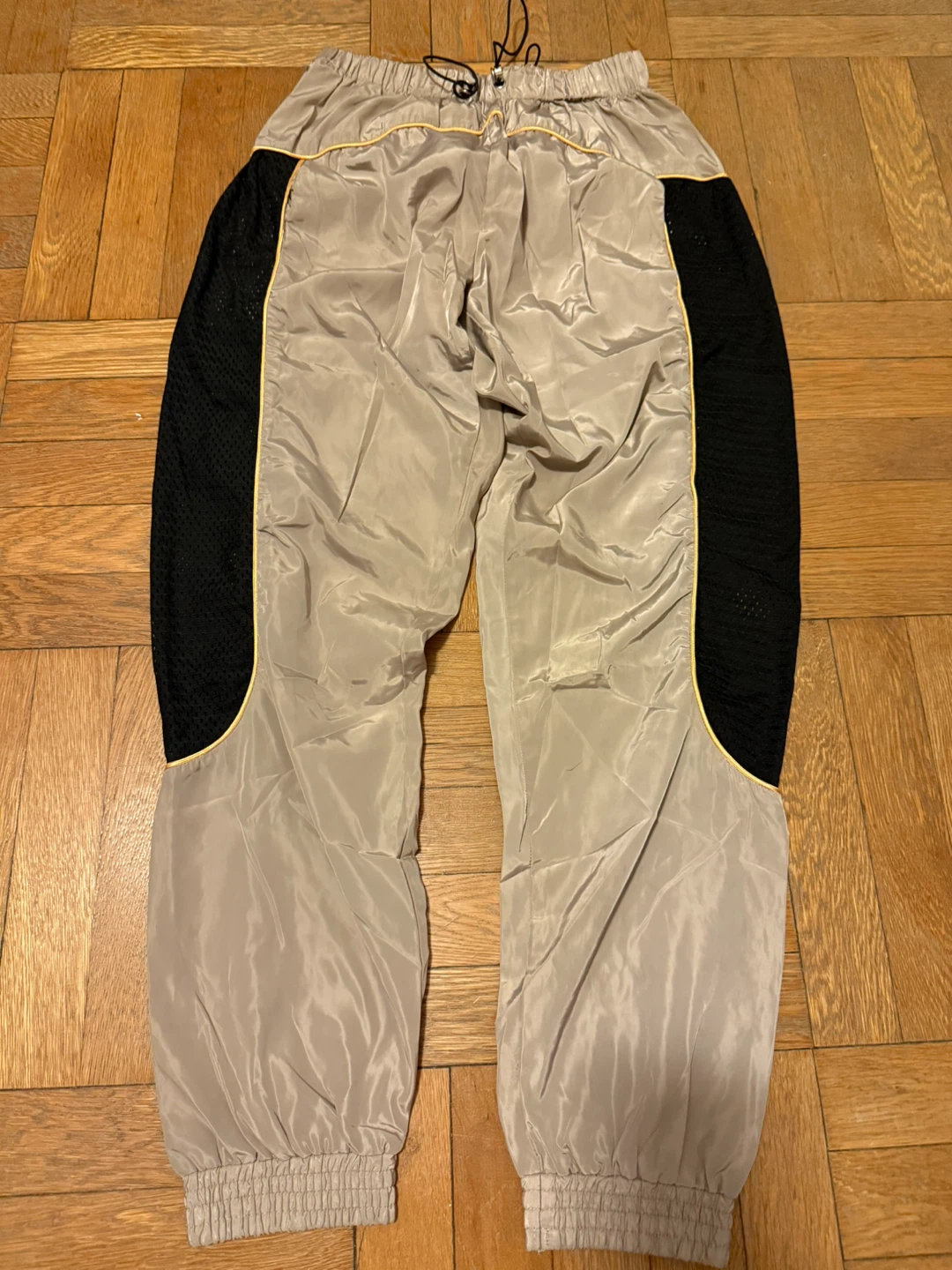 Beige with Black Track Pants