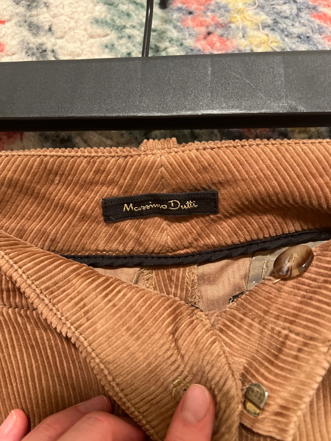 Massimo Dutti Brown Corduroy Pants - photo 2