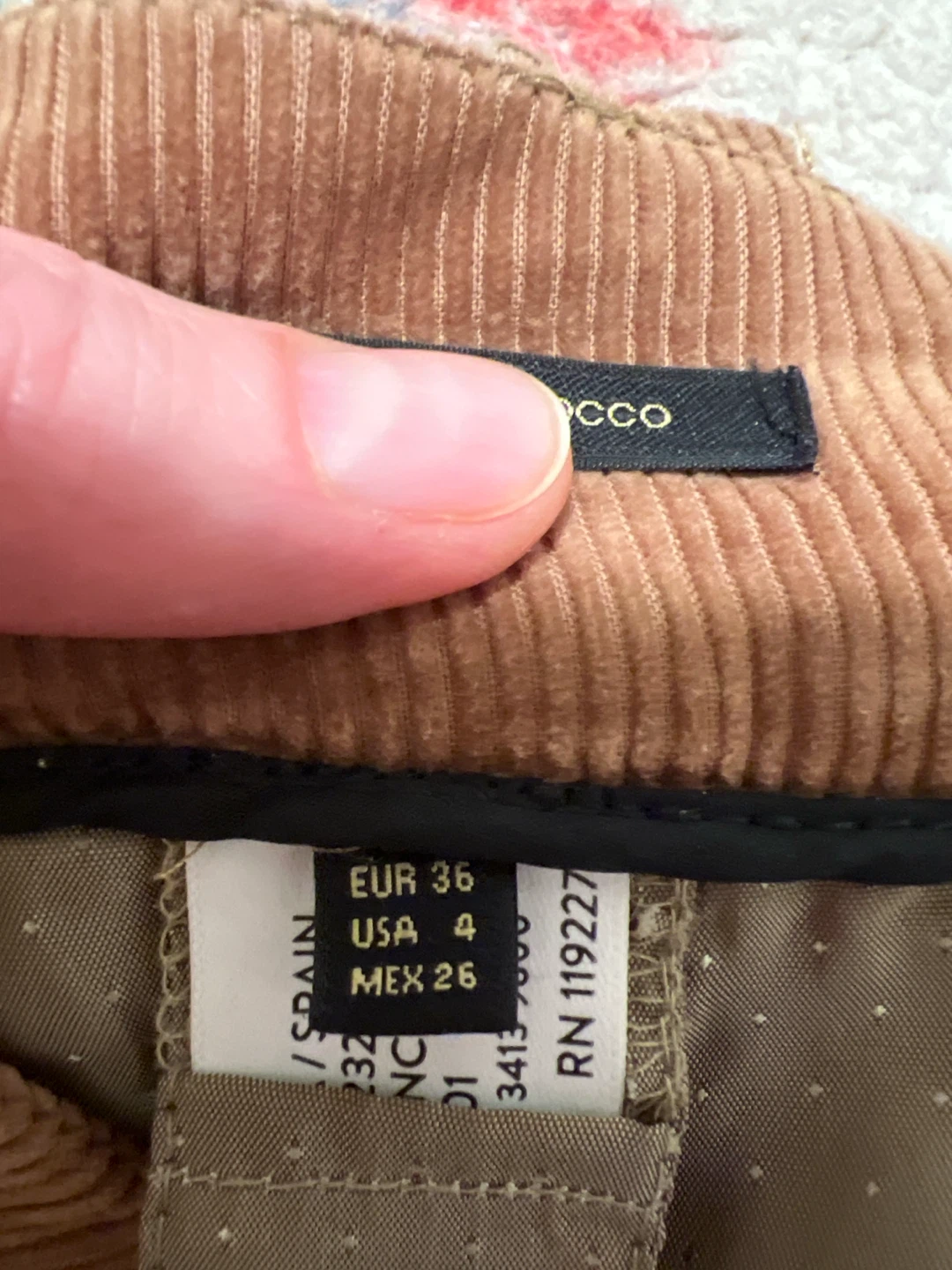 Massimo Dutti Brown Corduroy Pants - photo 3