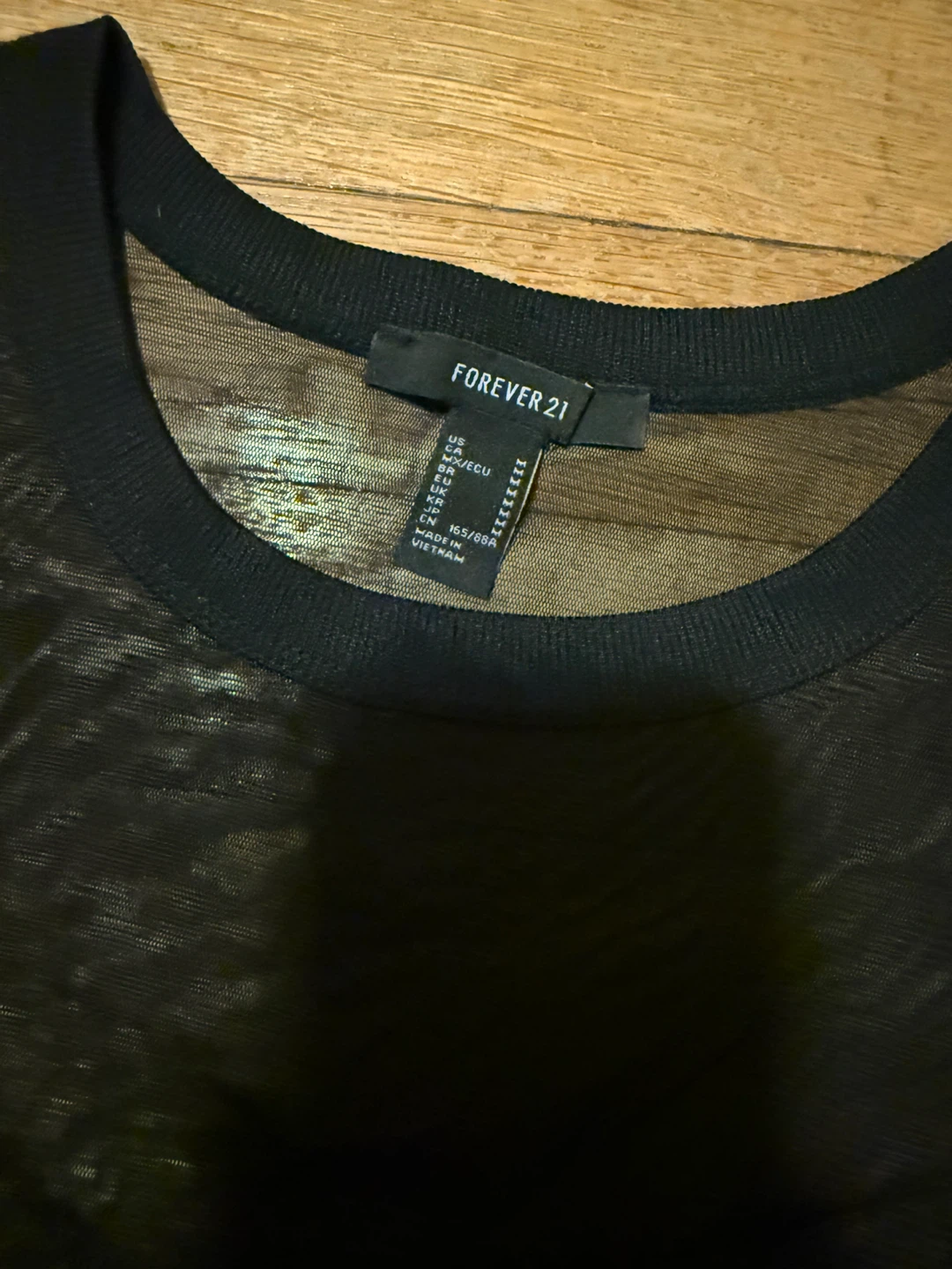 Black Mesh T-Shirt Dress - photo 3