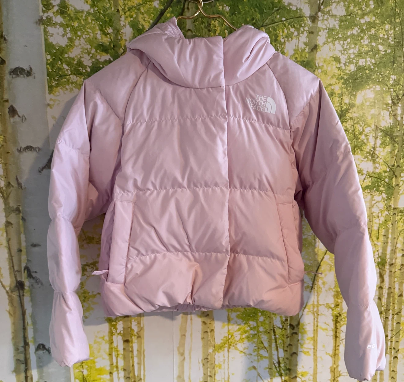 The North Face Girls’ Pink Puffer Jacket – Size 7/8 - photo 3