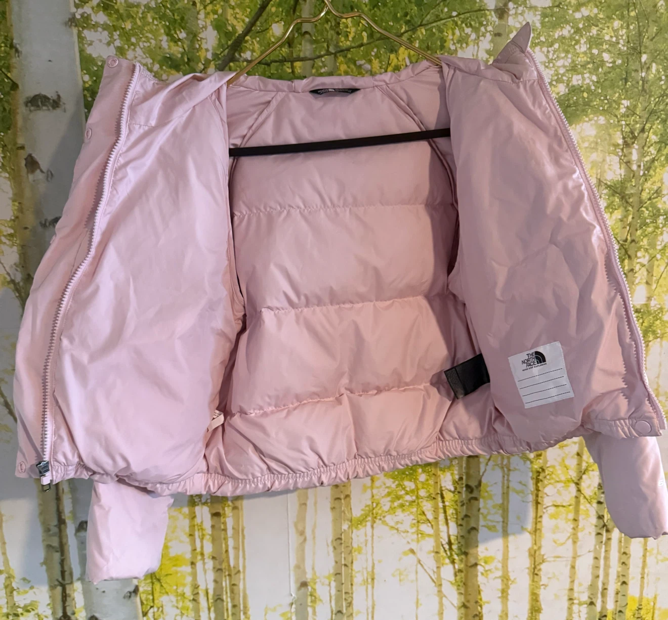 The North Face Girls’ Pink Puffer Jacket – Size 7/8 - photo 4