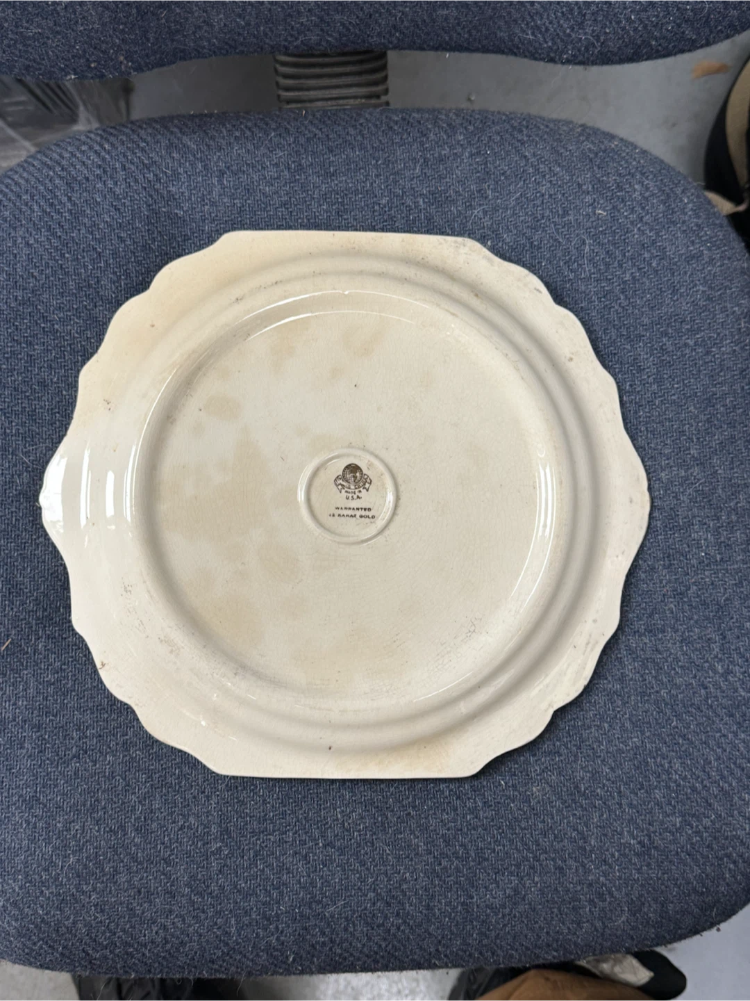Vintage Atlas China Decorative Plate with 22K Gold Trim - photo 3