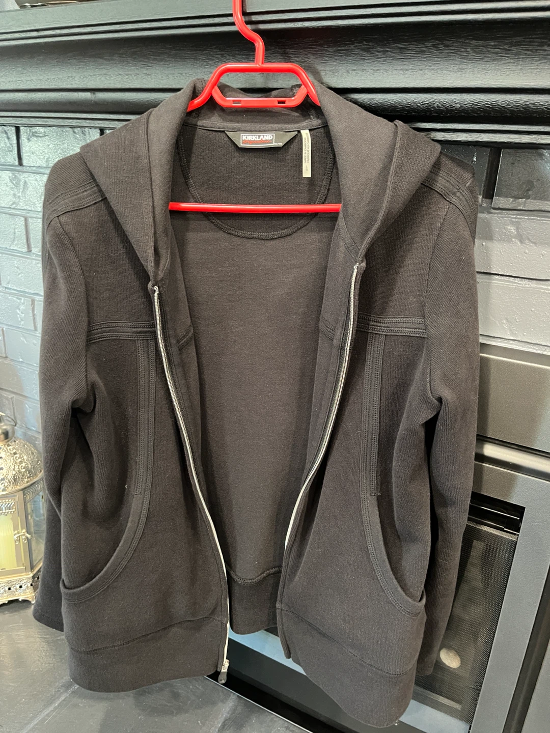 Kirkland Signature Black Zip-Up Hoodie