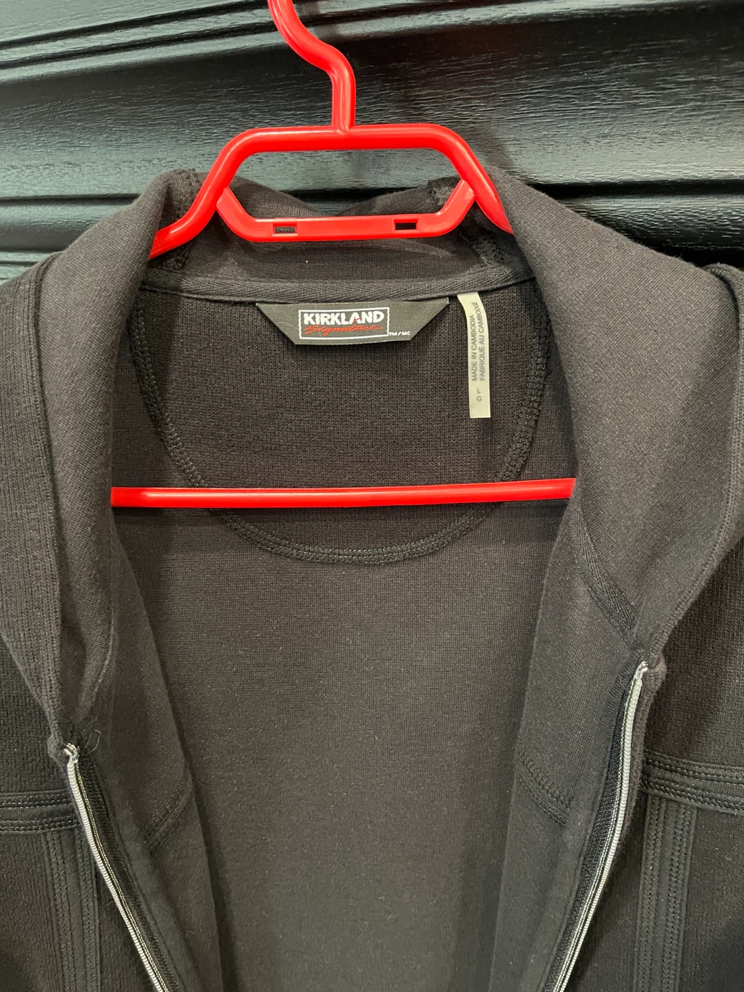 Kirkland Signature Black Zip-Up Hoodie - photo 2