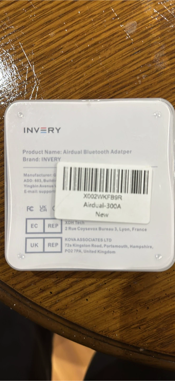 INVERY Airdual-300A Bluetooth Adapter - photo 3