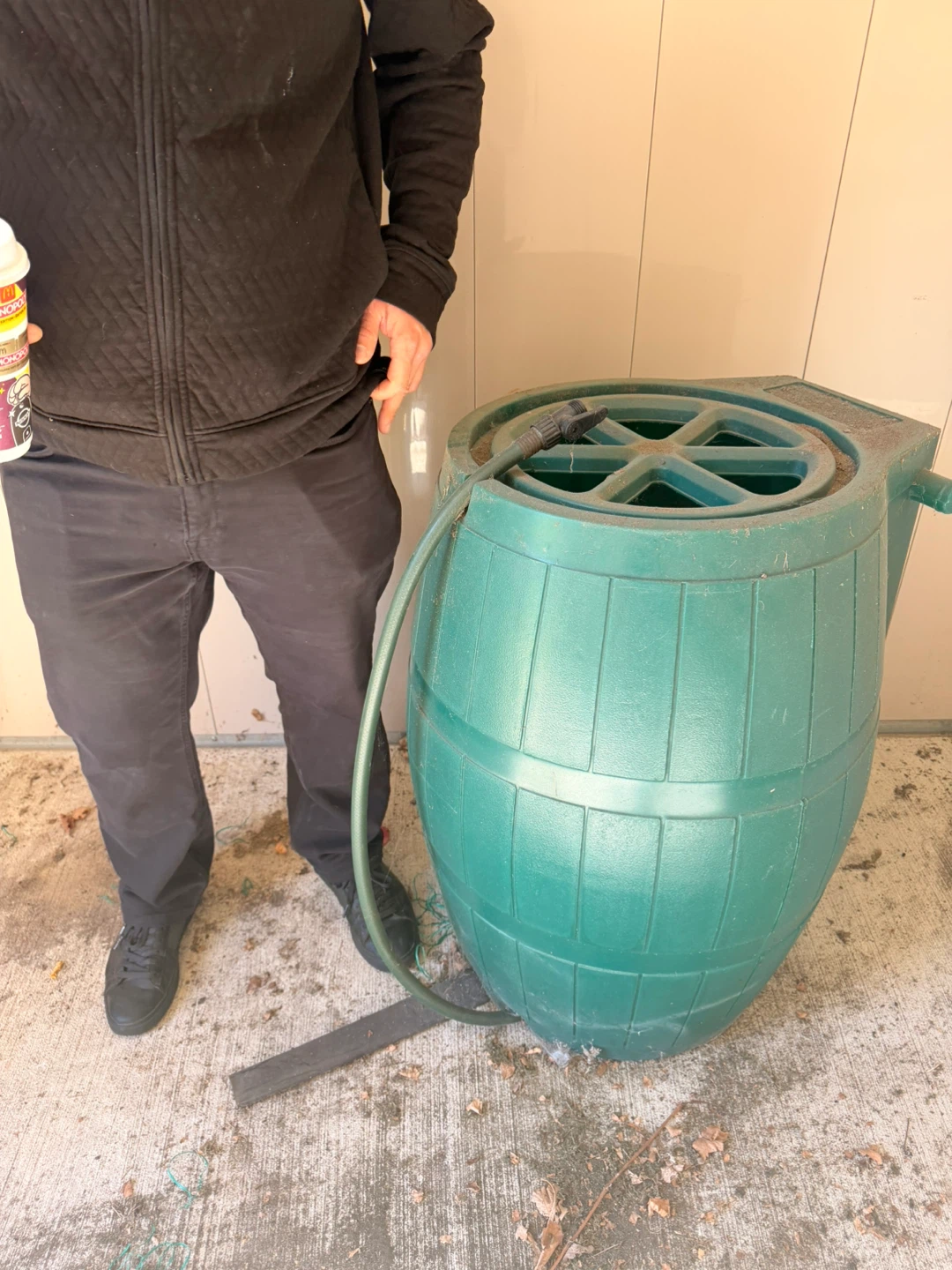 Green Plastic Rain Barrel - photo 4