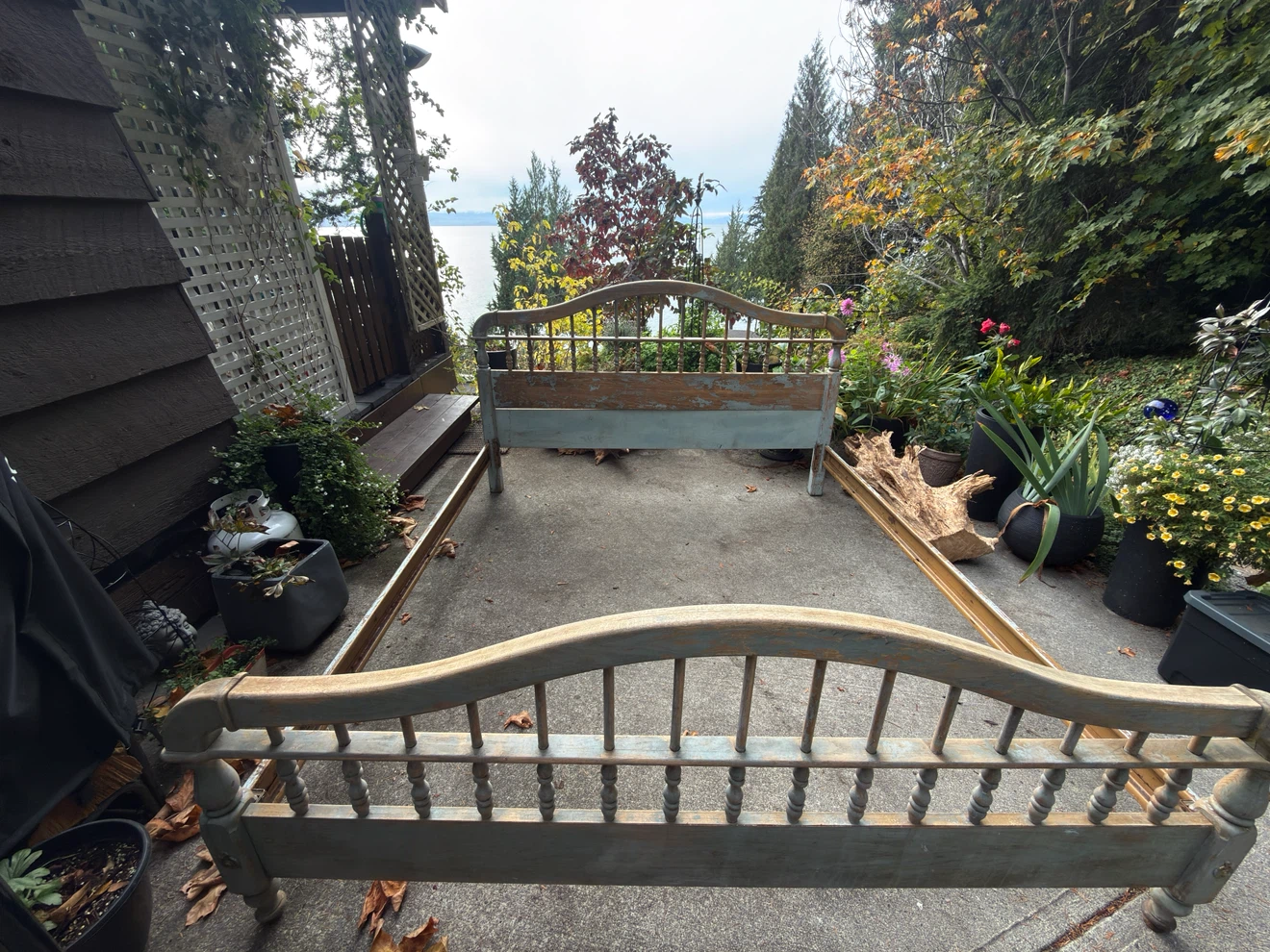 King Sized Oak Bed Frame - photo 3