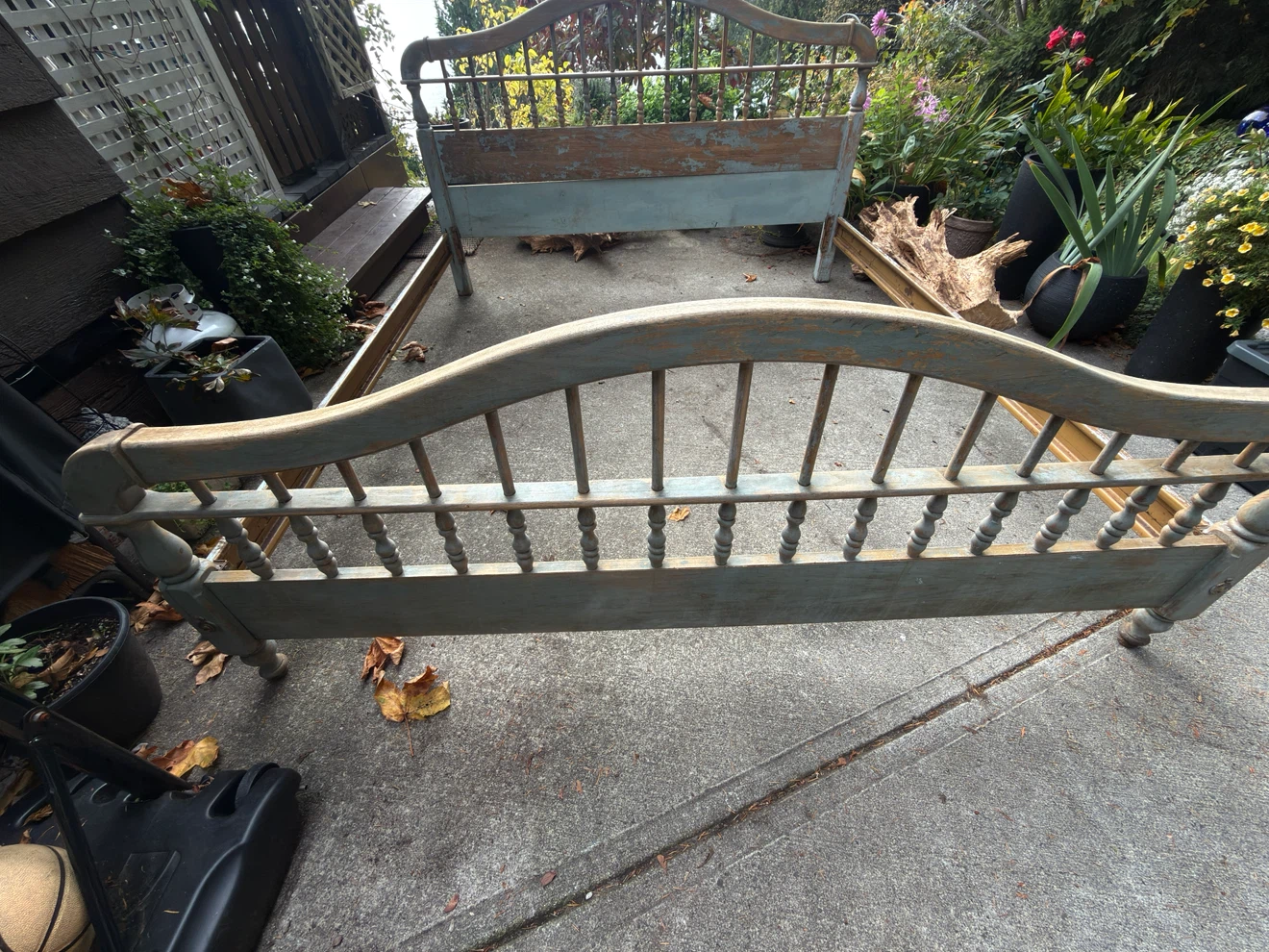 King Sized Oak Bed Frame - photo 4