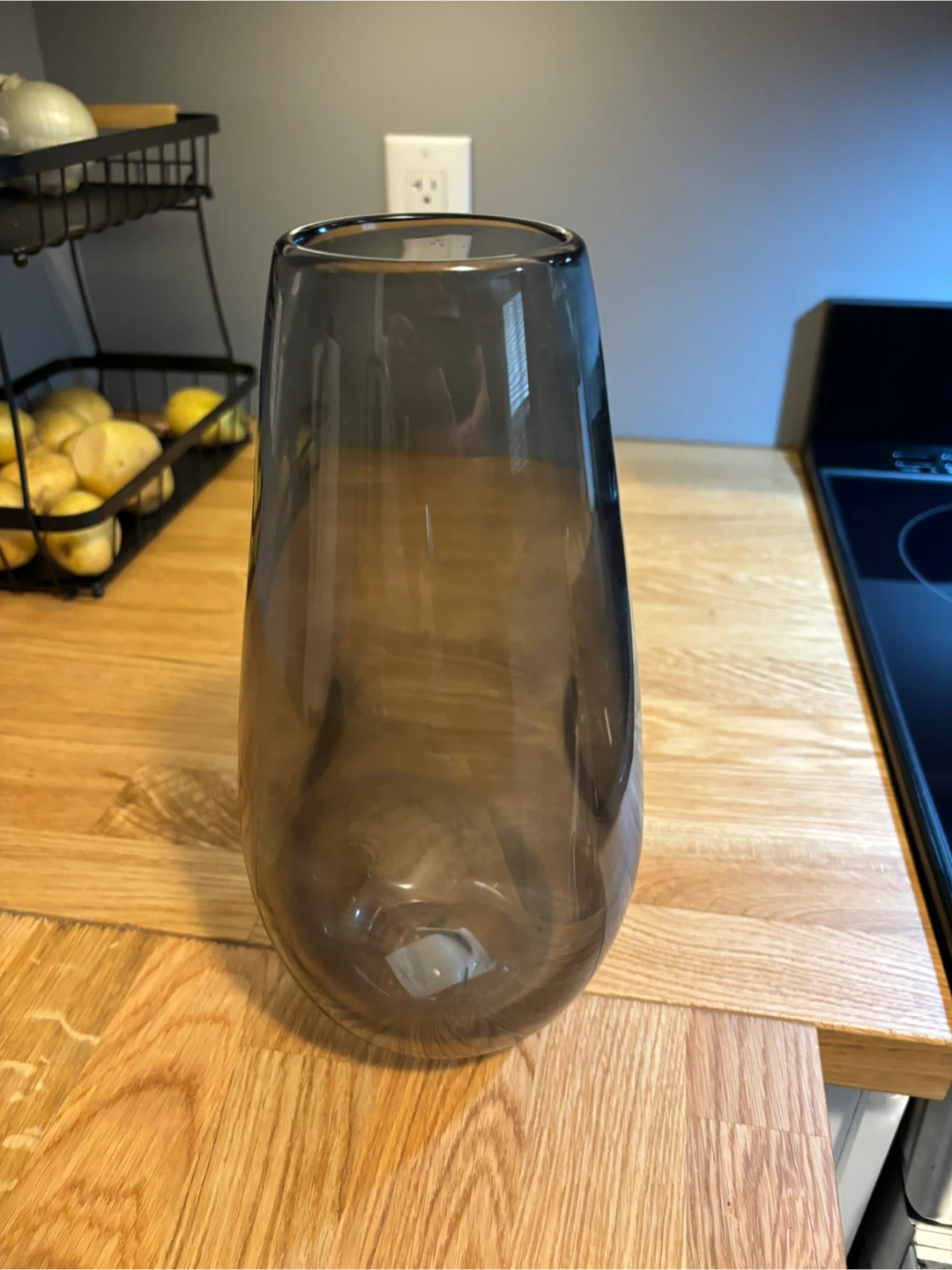 Smoked Glass Decorative Vase