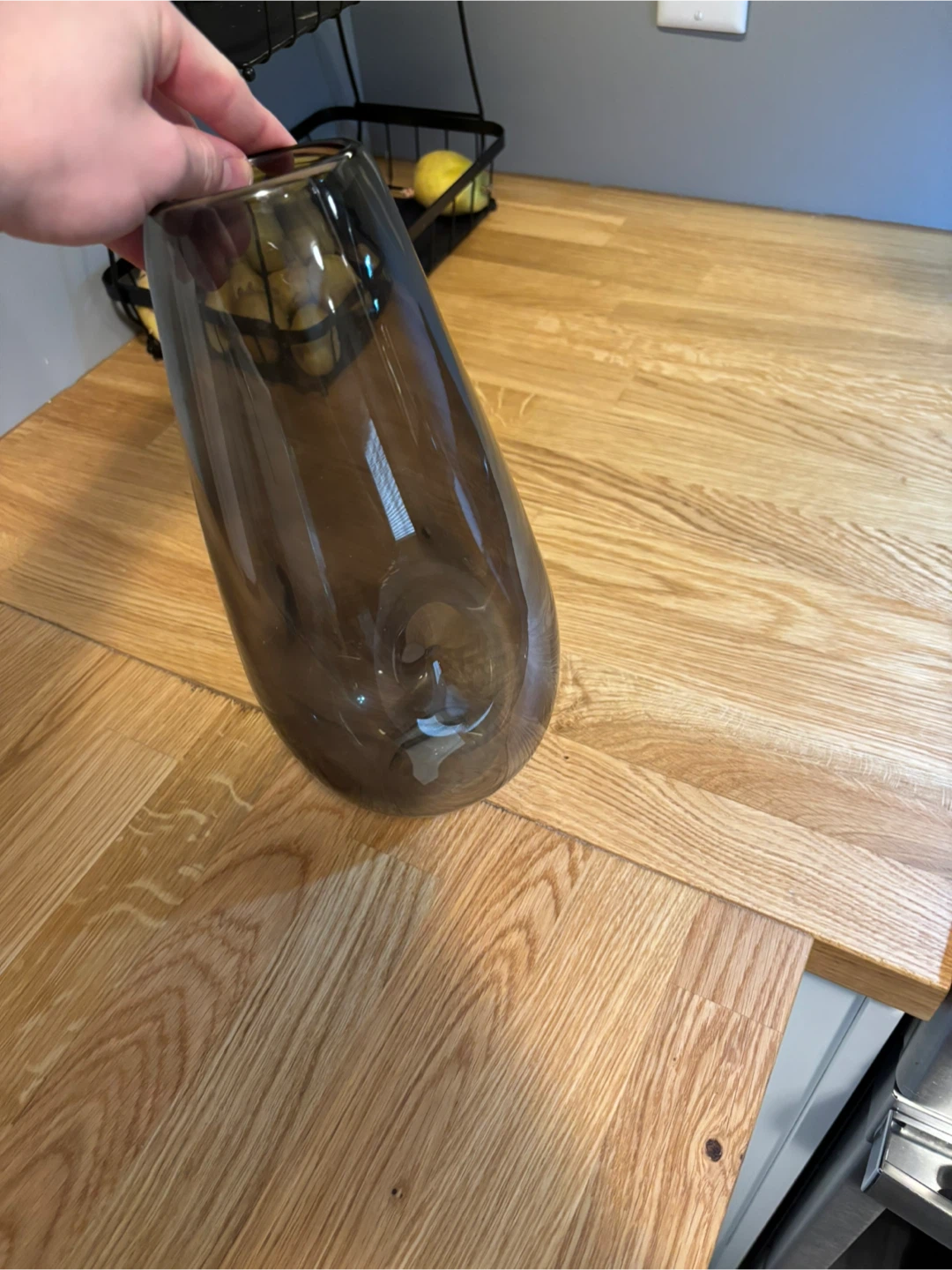 Smoked Glass Decorative Vase - photo 2