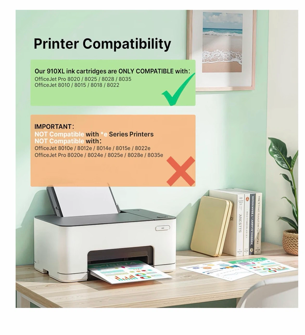 WISETA 910XL Ink Cartridge 5-Pack for HP Printers - photo 3