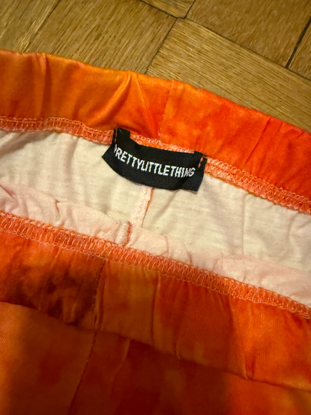 Orange Tie-Dye Biker Shorts Size S - photo 3