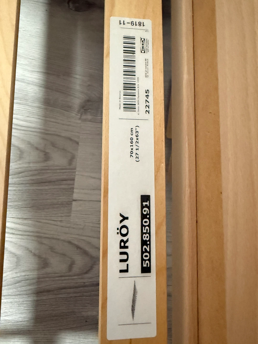IKEA Luroy Bed with Mattress and cover - photo 3