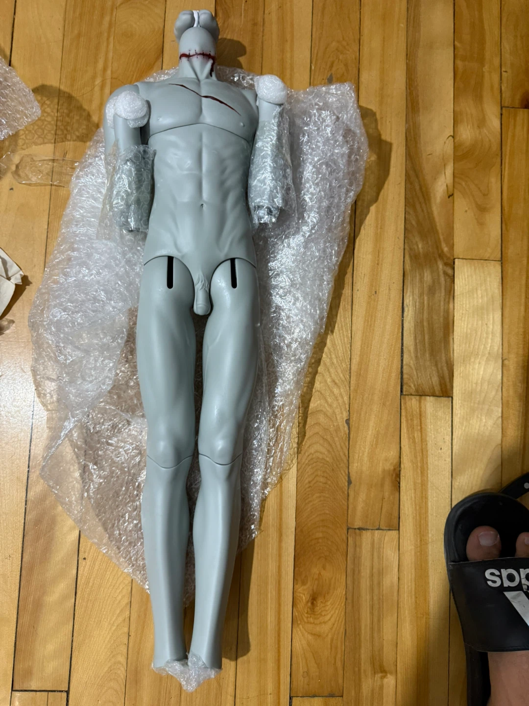 BJD Male Doll Body Grey