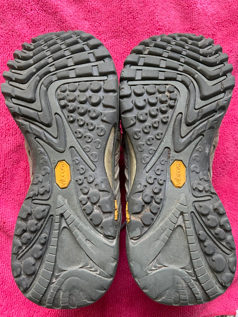 Women’s Merrell Vibram Hiking Shoes / Trail Walkers (Grey/Green) - photo 4