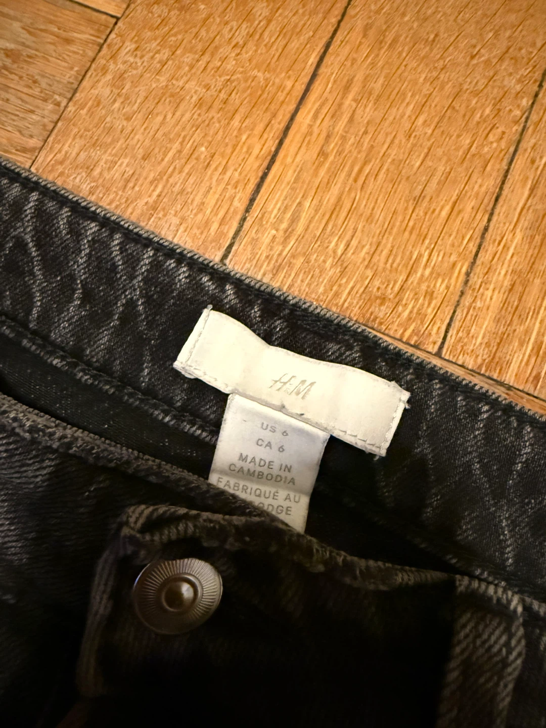 H&M Black Denim Jeans US 6 - photo 3