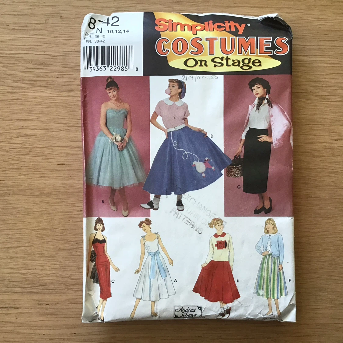 Sewing Pattern for Adult 1950s Style Grease Costumes