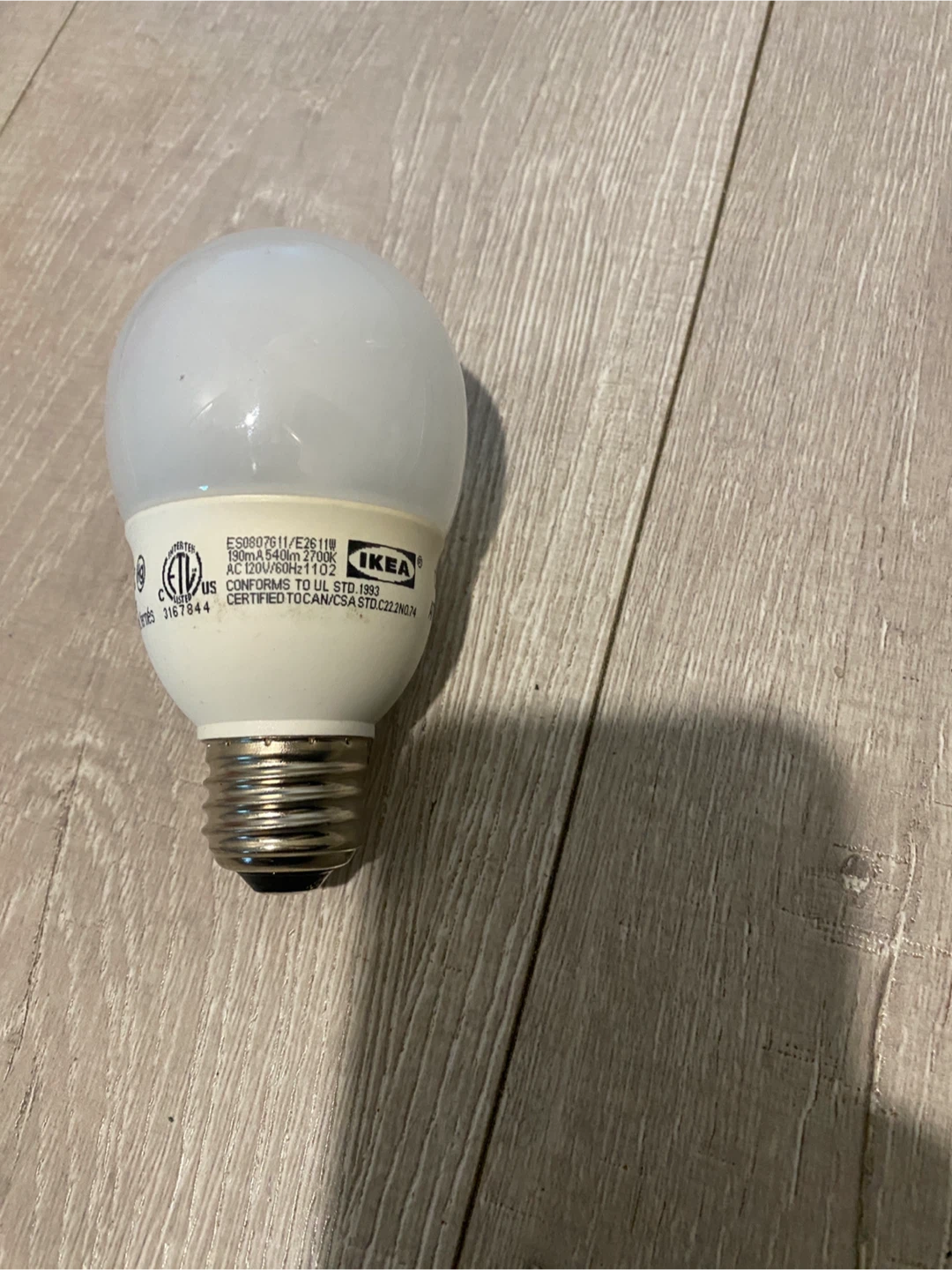 IKEA LED Light Bulb 2700K - photo 2