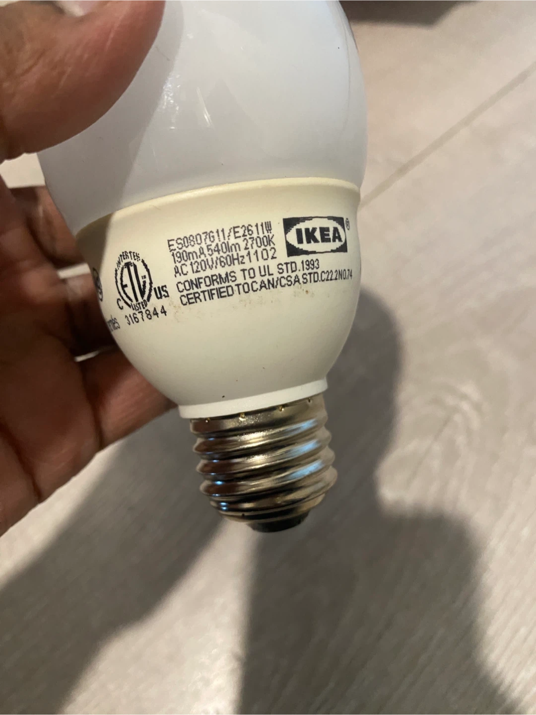 IKEA LED Light Bulb 2700K - photo 4