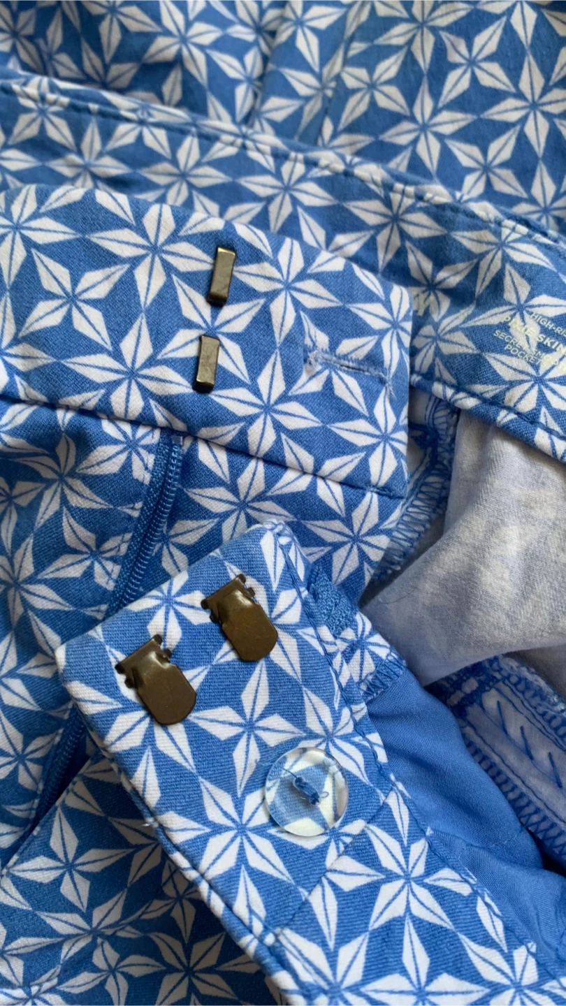 Blue & White Pixie Pants - Size 18 - photo 3