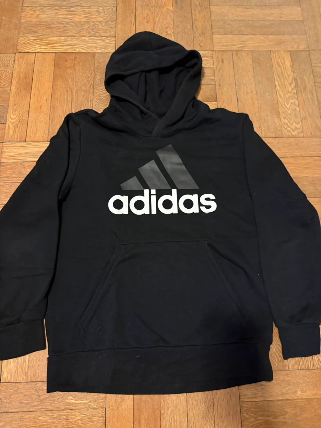 Adidas black hooded sweatshirt Men’s Large