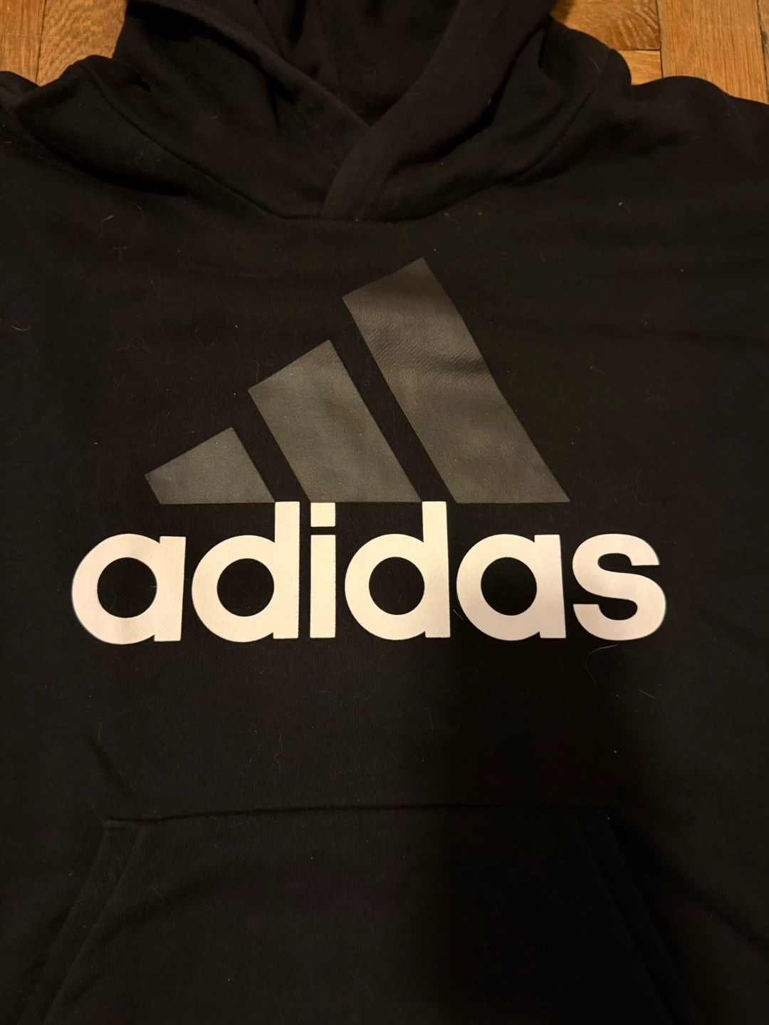 Adidas black hooded sweatshirt Men’s Large - photo 2