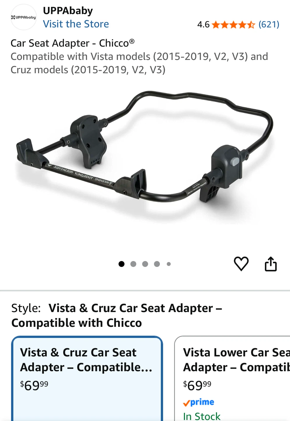 UPPAbaby Car Seat Adapter for Chicco - photo 2